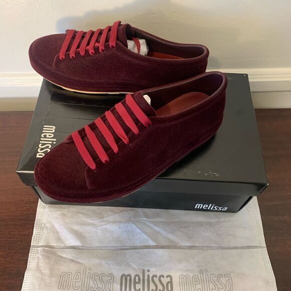 Melissa Be blocked super comfy cushioned foodbed sneaker size 6 and 7, new - Picture 2 of 8